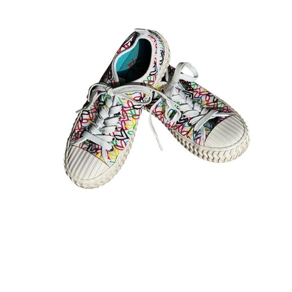 Sketchers STREET TRAX-UNITED HEARTRed, Yellow, Green Size 5.5 - Picture 1 of 11